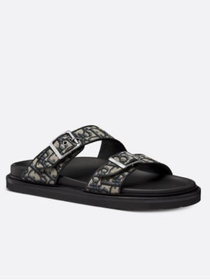 Dior Aqua Sandal Oblique Black/Grey