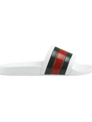Gucci Pursuit Web Slide White/Green/Red