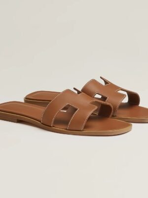 Hermes Oran sandal tan