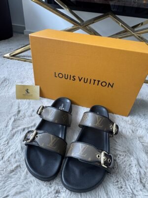 Louis Vuitton Bom Dia Flat Mule Monogram Eclipse