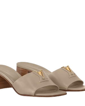 Louis Vuitton Lock It Mule Taupe/Gold
