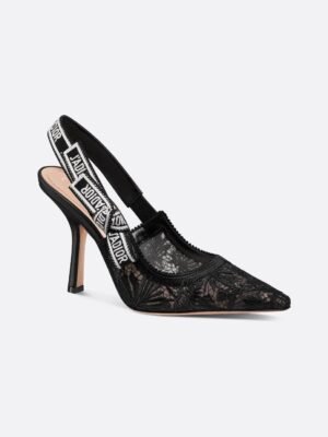 Dior J'Adior Lace Slingback Pump Black