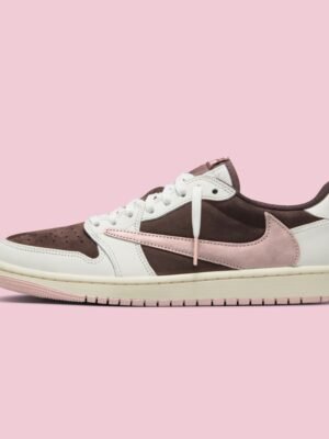 NIKE AIR JORDAN 1 LOW X TRAVIS SCOTT DARK PONY PINK / laatste 2 paar