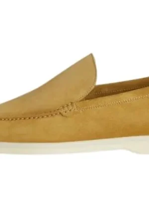 Loro Piana Summer Walk Loafers — Honey/Camel