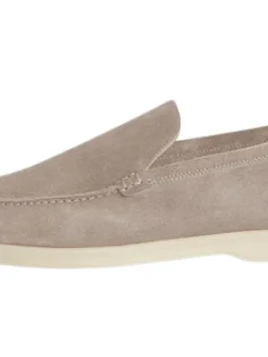 Loro Piana Summer Walk Loafers — Taupe/Beige