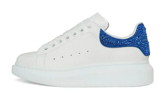 Alexander McQueen Oversized Sneaker White Blue Crystal