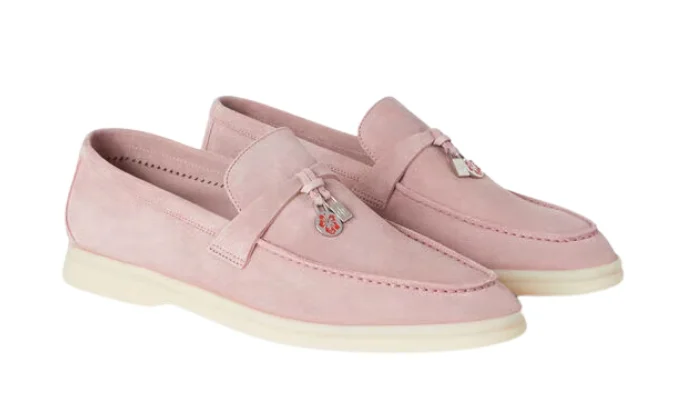 Loro Piana Summer Walk Loafers — Pink - Image 3