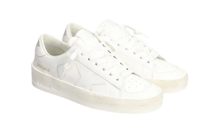 STARDAN SNEAKERS IN WHITE LEATHER - Image 2