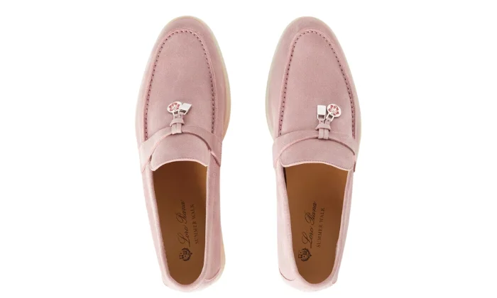 Loro Piana Summer Walk Loafers — Pink - Image 4