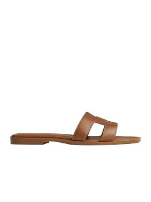 Hermès Oran Sandals — Tan/Cognac