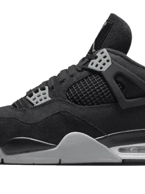 Air Jordan 4 Black Canvas