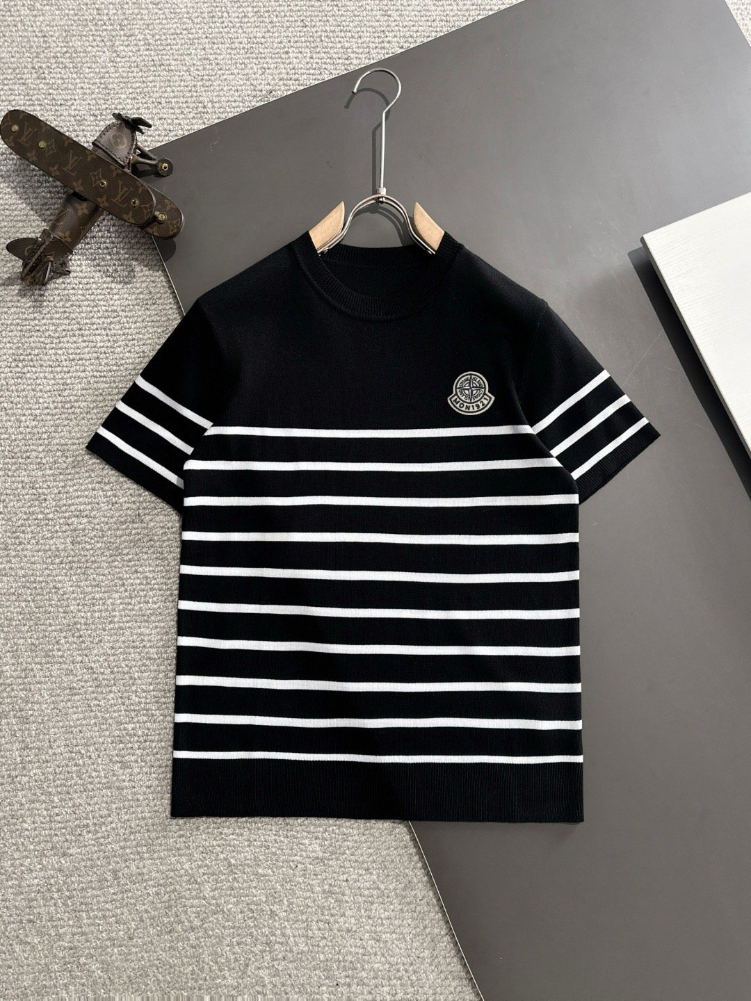 Stone Island T-Shirt Breton Stripe Knit - Image 2