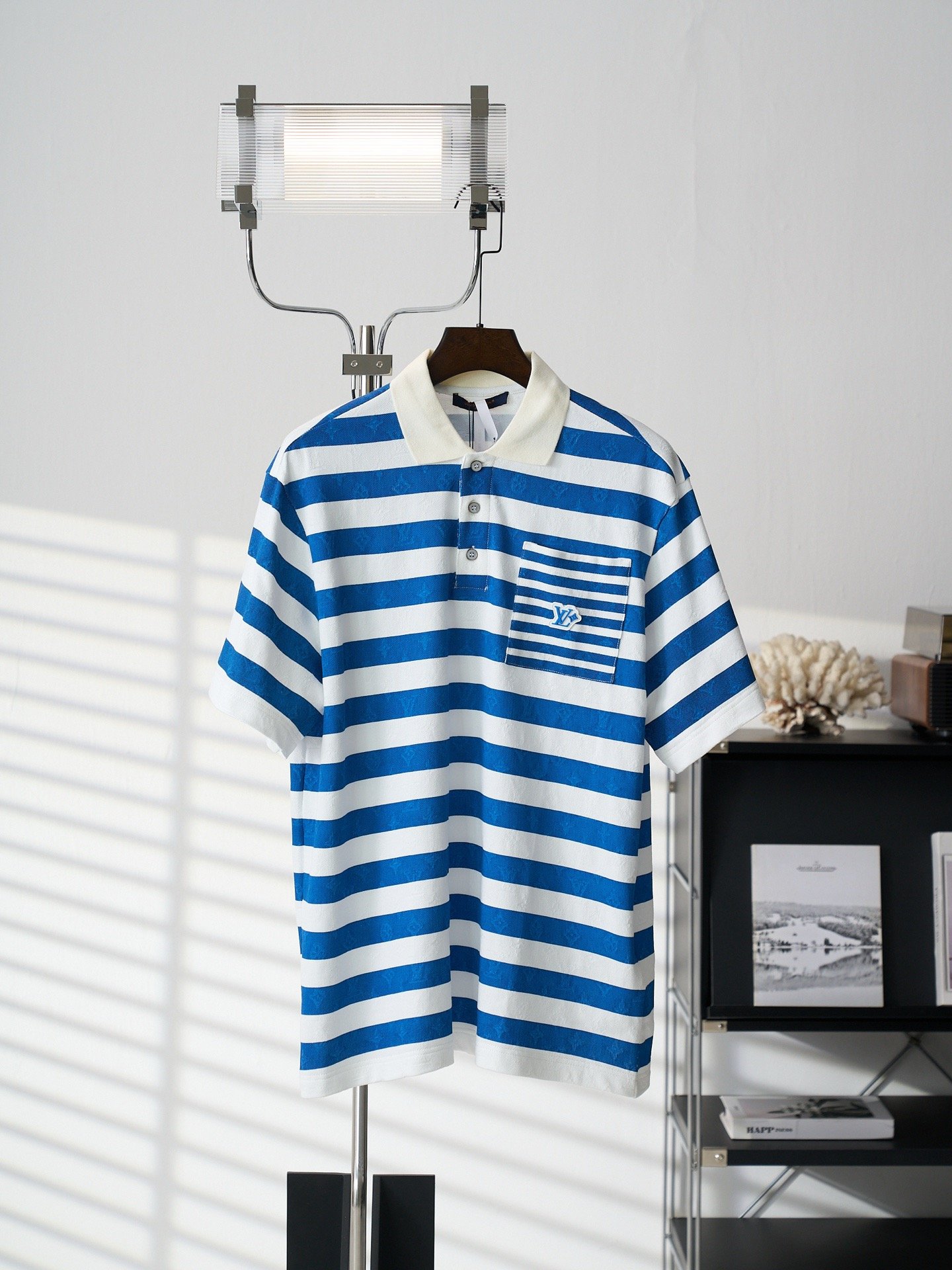 Louis Vuitton Monogram Striped Polo - Image 2