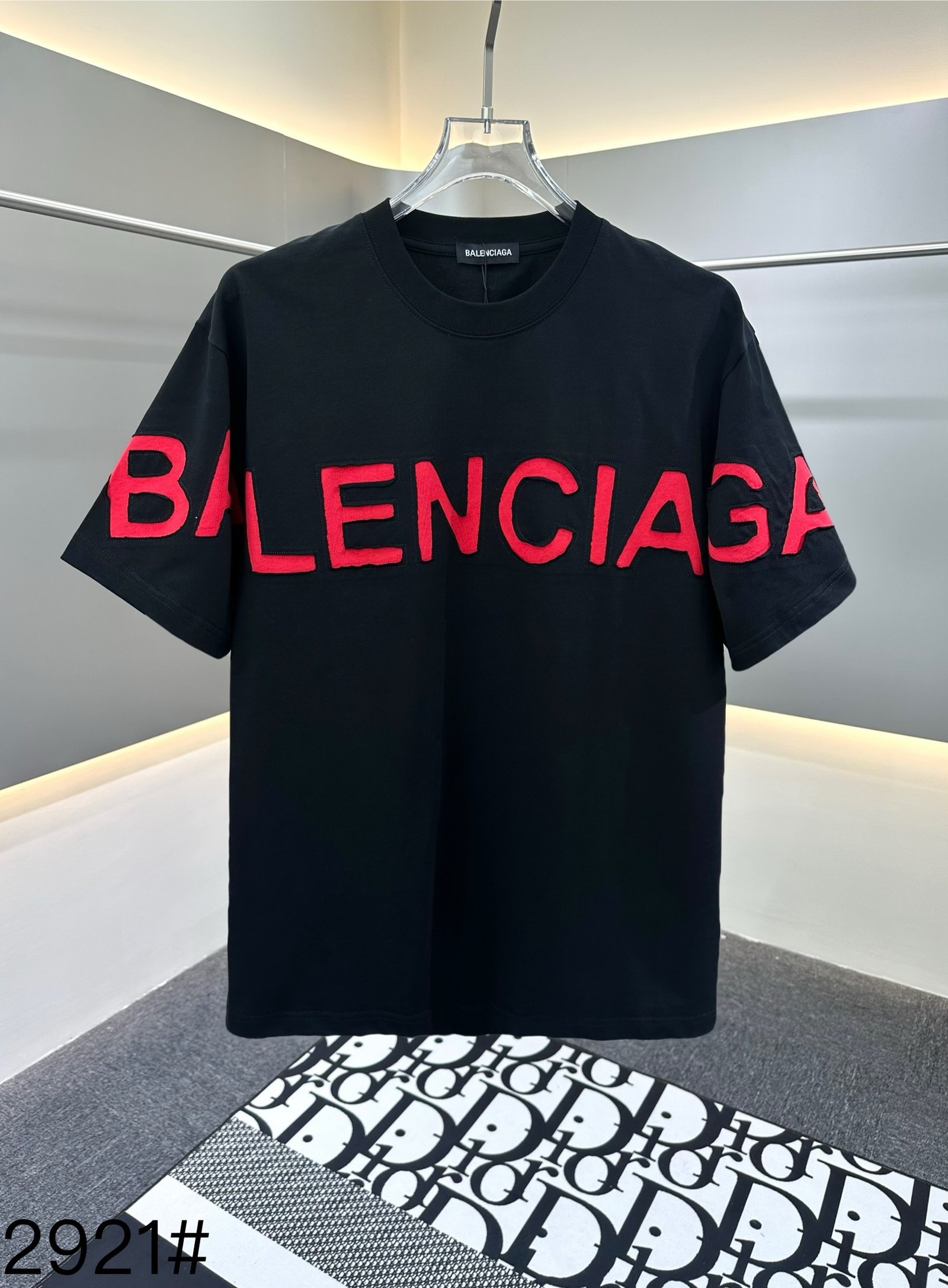 Balenciaga T-Shirt Tape Type Logo - Image 2