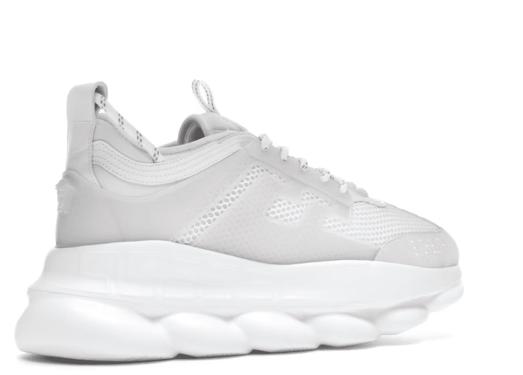 Versace Chain Reaction White Mesh Rubber Suede - Image 2