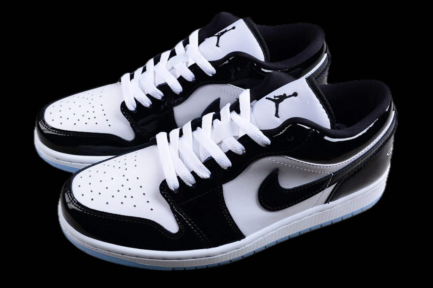 Air Jordan 1 Low shiny black - Image 2