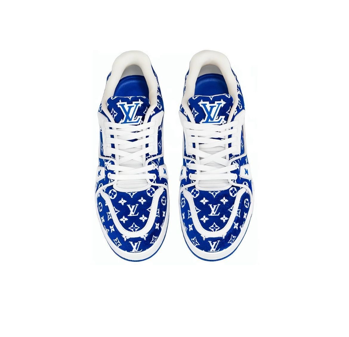 LV Trainer Blue Monogram Textile - Image 2