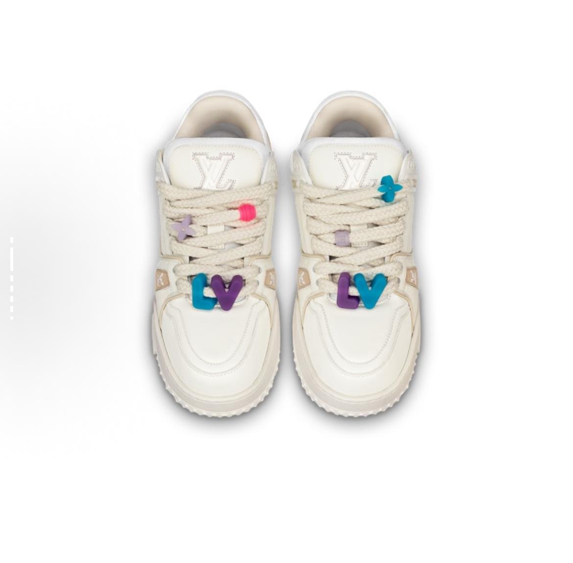 Louis Vuitton LV Trainer Sneakers — White/Multicolor - Image 5