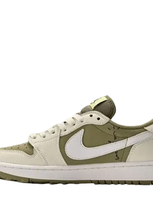 Travis Scott x Air Jordan 1 Low OG Golf "Olive"