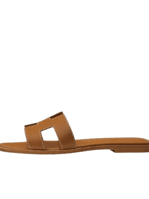 Hermès Oran Sandals — Camel/Tan