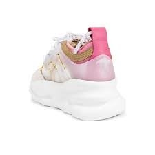 Versace Chain Reaction White Pink Yellow Barocco (W) - Image 2