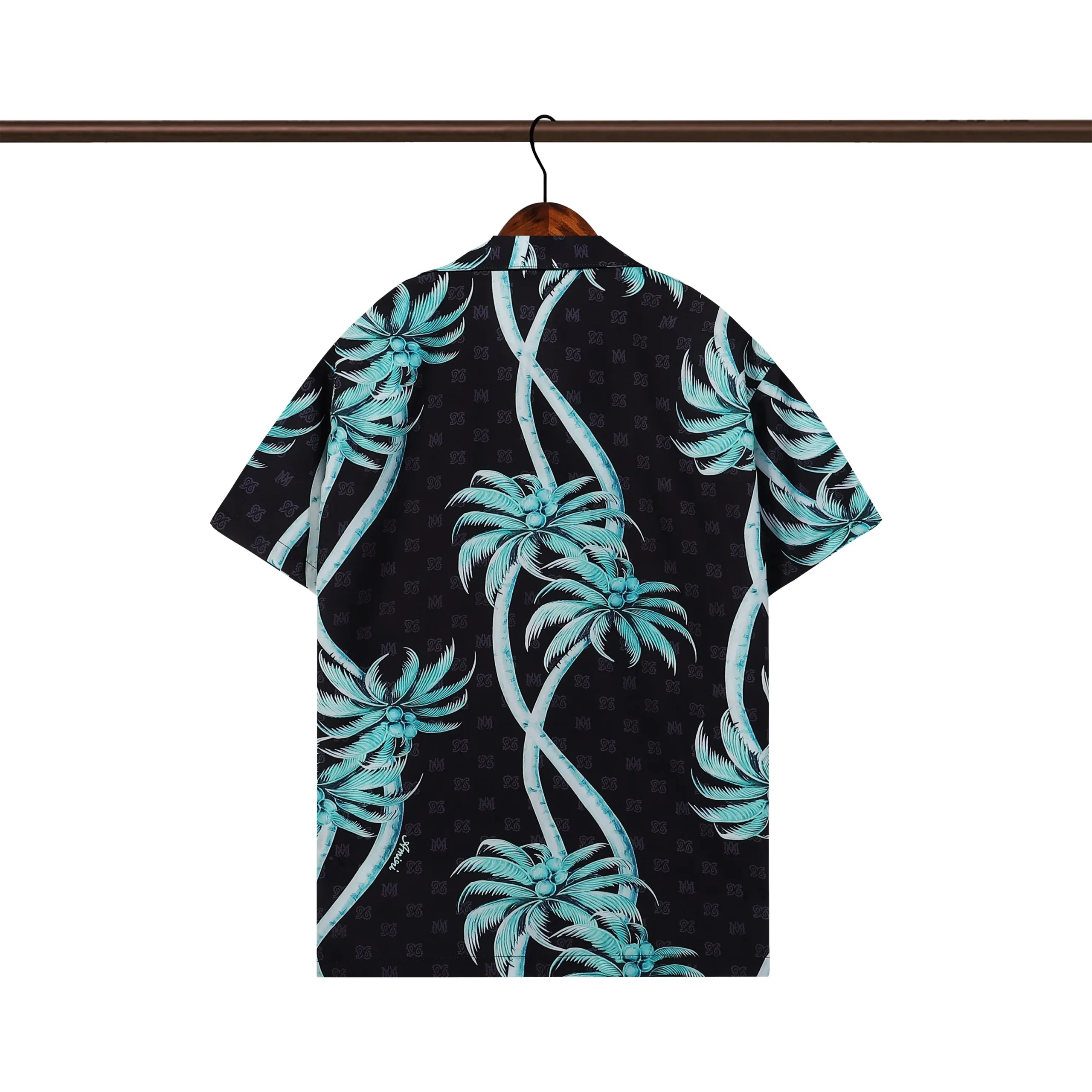 Amiri Set-T-shirt & Shorts Palm Tree Black/Turquoise - Image 3