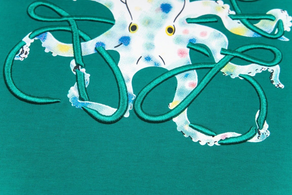 Loewe T-Shirt Octopus Anagram Black - Image 9