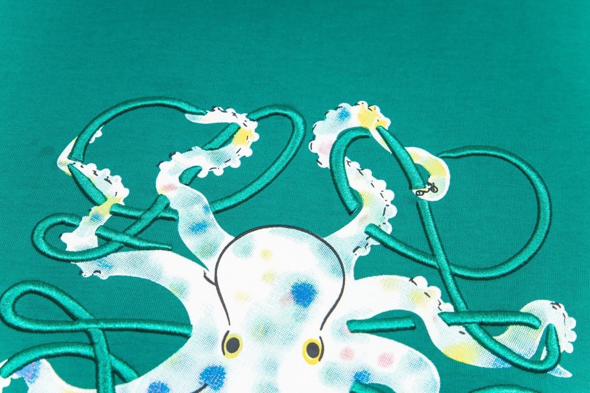 Loewe T-Shirt Octopus Anagram Black - Image 11