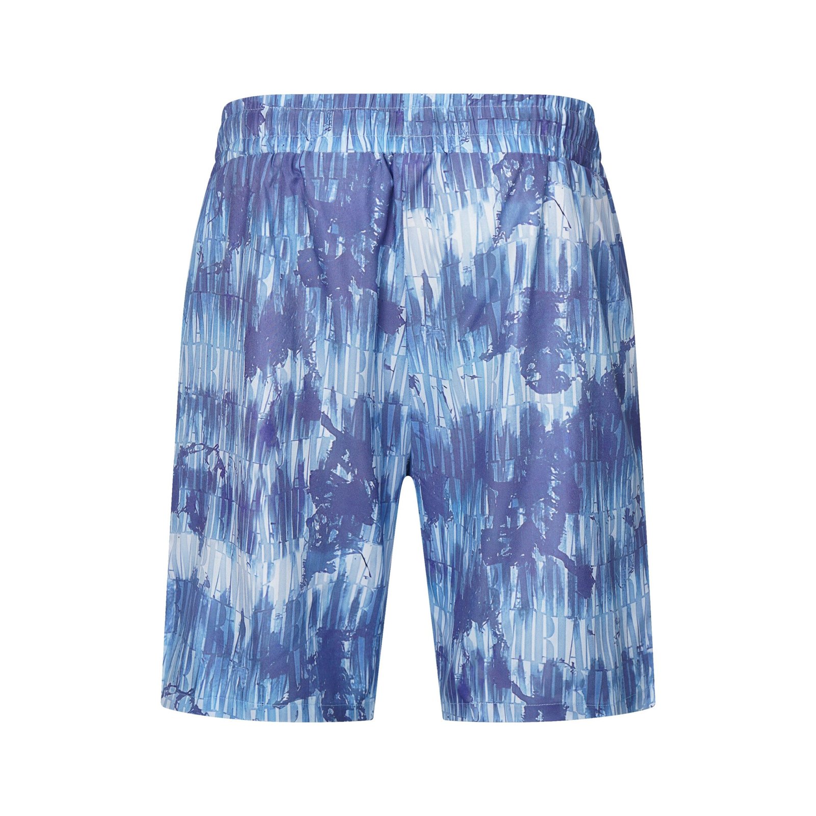 Amiri Set-Shirt & Shorts Watercolor Logo Blue - Image 5