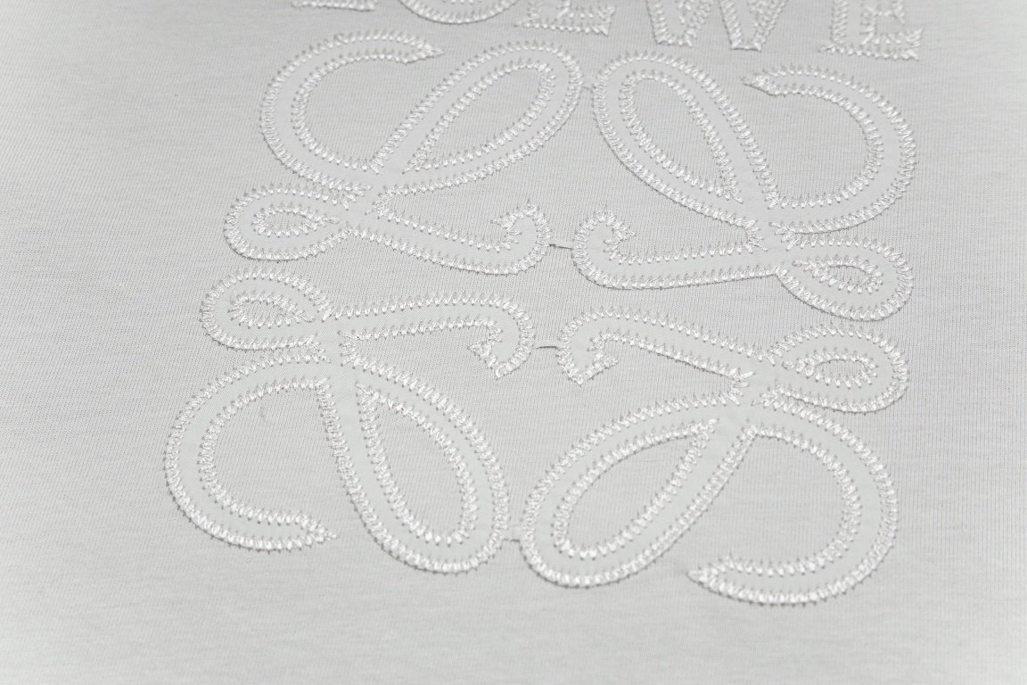 Loewe T-Shirt Anagram Tonal Embroidered Grey - Image 3