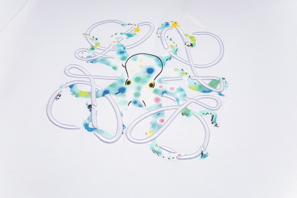 Loewe T-Shirt Octopus Anagram Black - Image 16