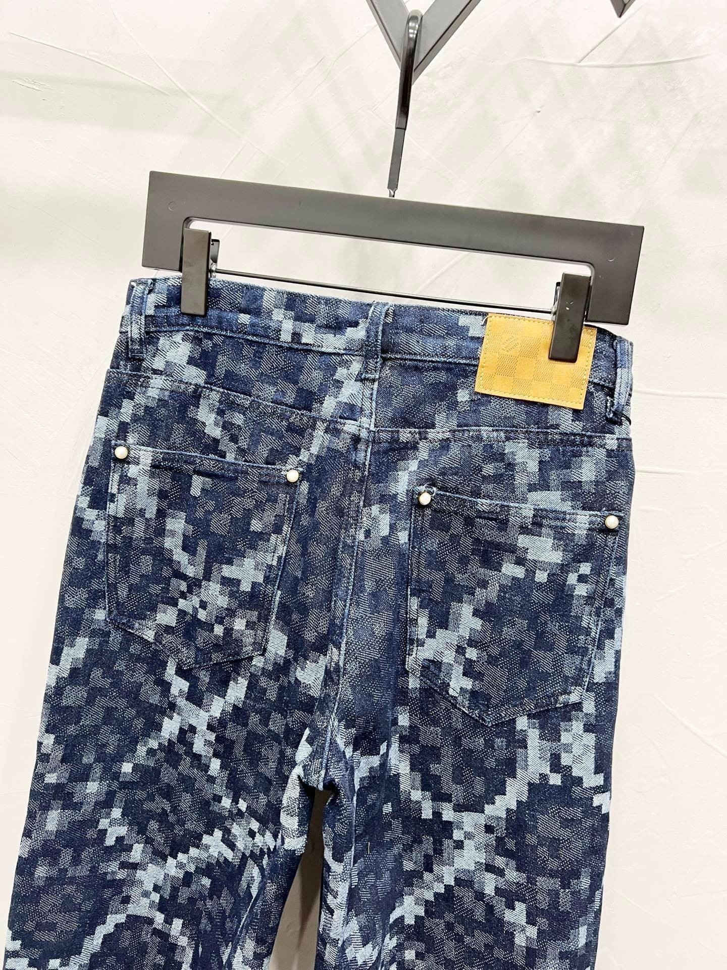 Louis Vuitton Jeans Damier Pixel Dark Blue - Image 4