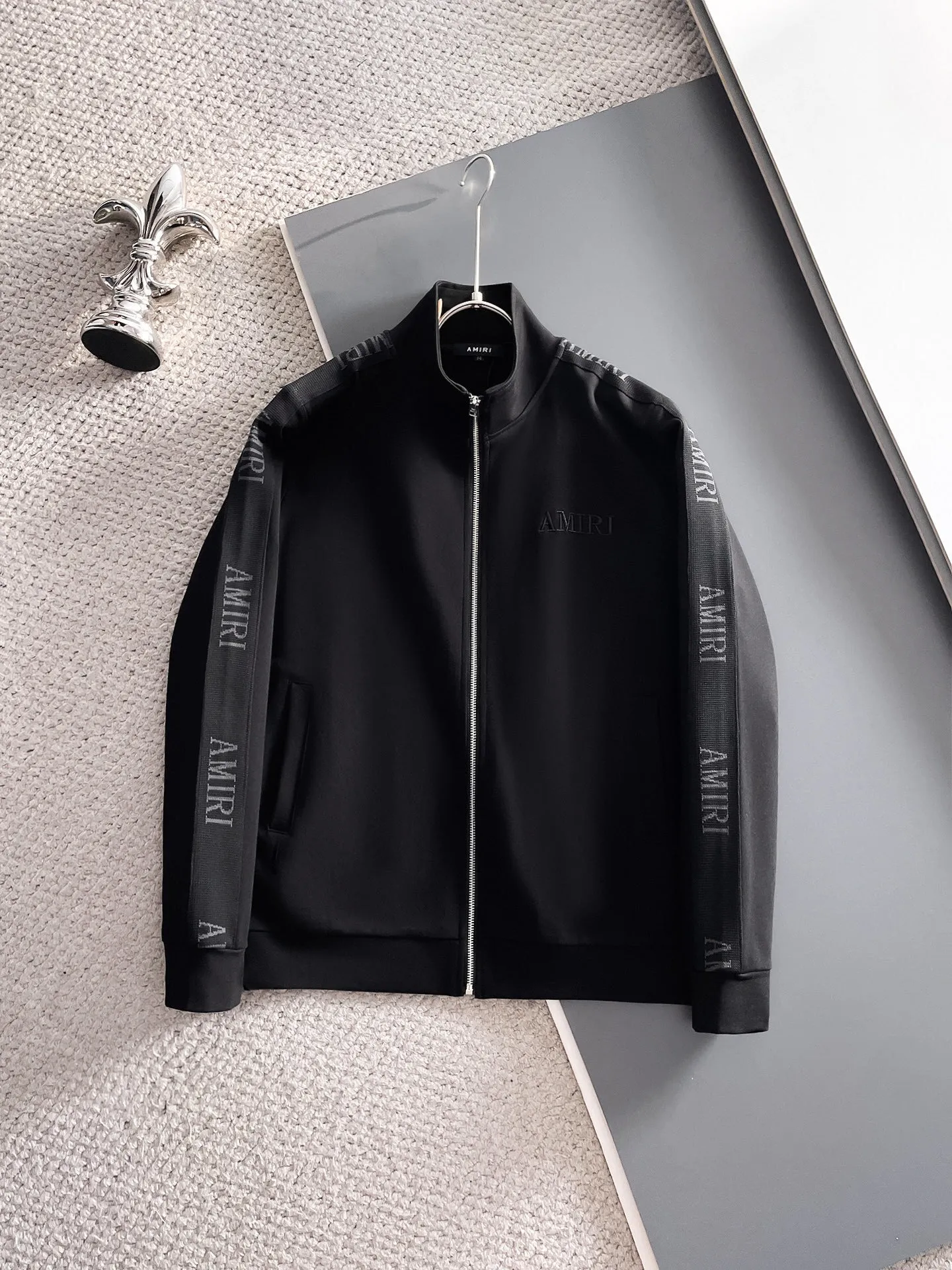 Amiri Set-Jacket & Pants Logo Tape Black - Image 2