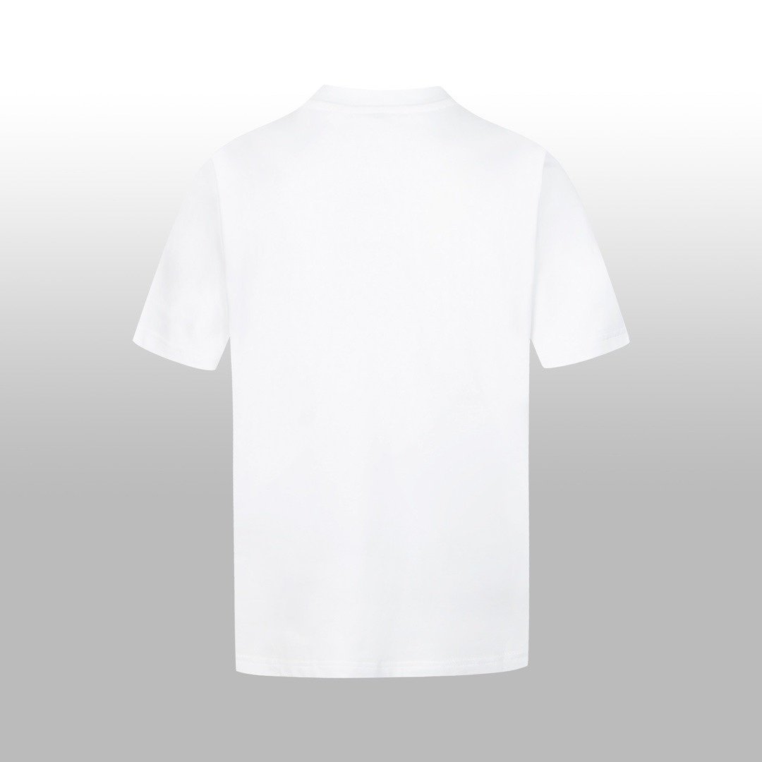 Loewe T-Shirt Anagram Outline Stitch White - Image 2