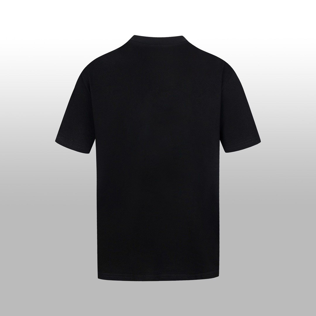 Loewe T-Shirt Anagram Outline Stitch Black - Image 2