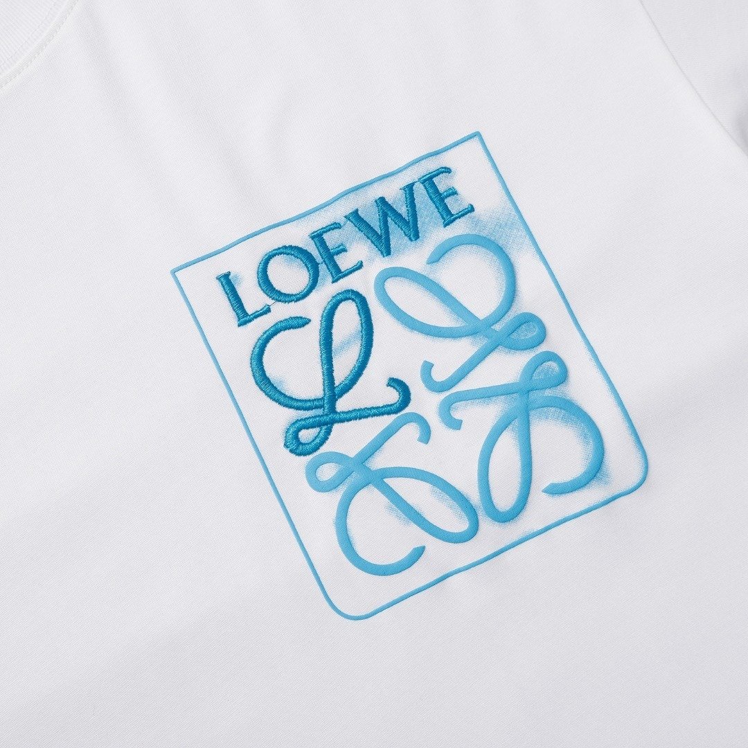 Loewe T-Shirt Anagram Multicolor Patch Wit - Image 3