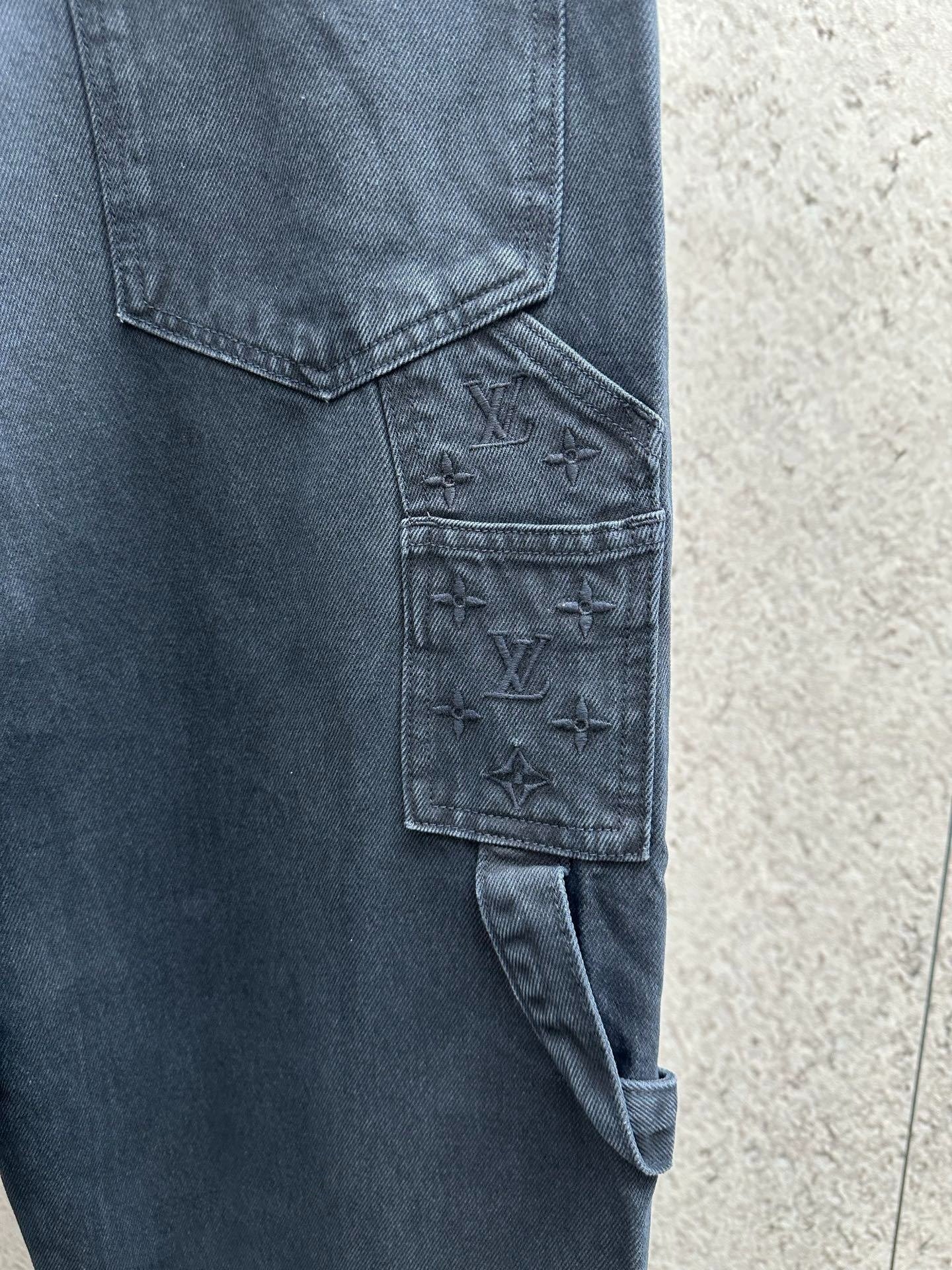Louis Vuitton Jeans Carpenter Washed Navy - Image 8