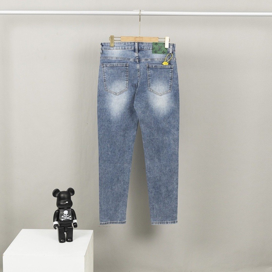 Louis Vuitton Jeans Monogram Lightning Bolt Light Blue - Image 2