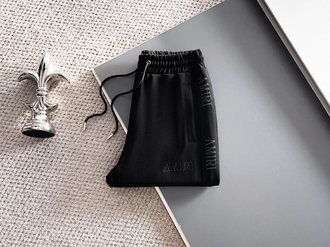 Amiri Set-Jacket & Pants Logo Tape Black - Image 6