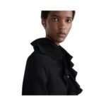 Giacca Corta Con Colletto A Balze Rimovibile