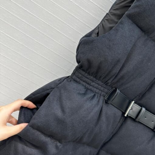 gilet imbottito con cintura