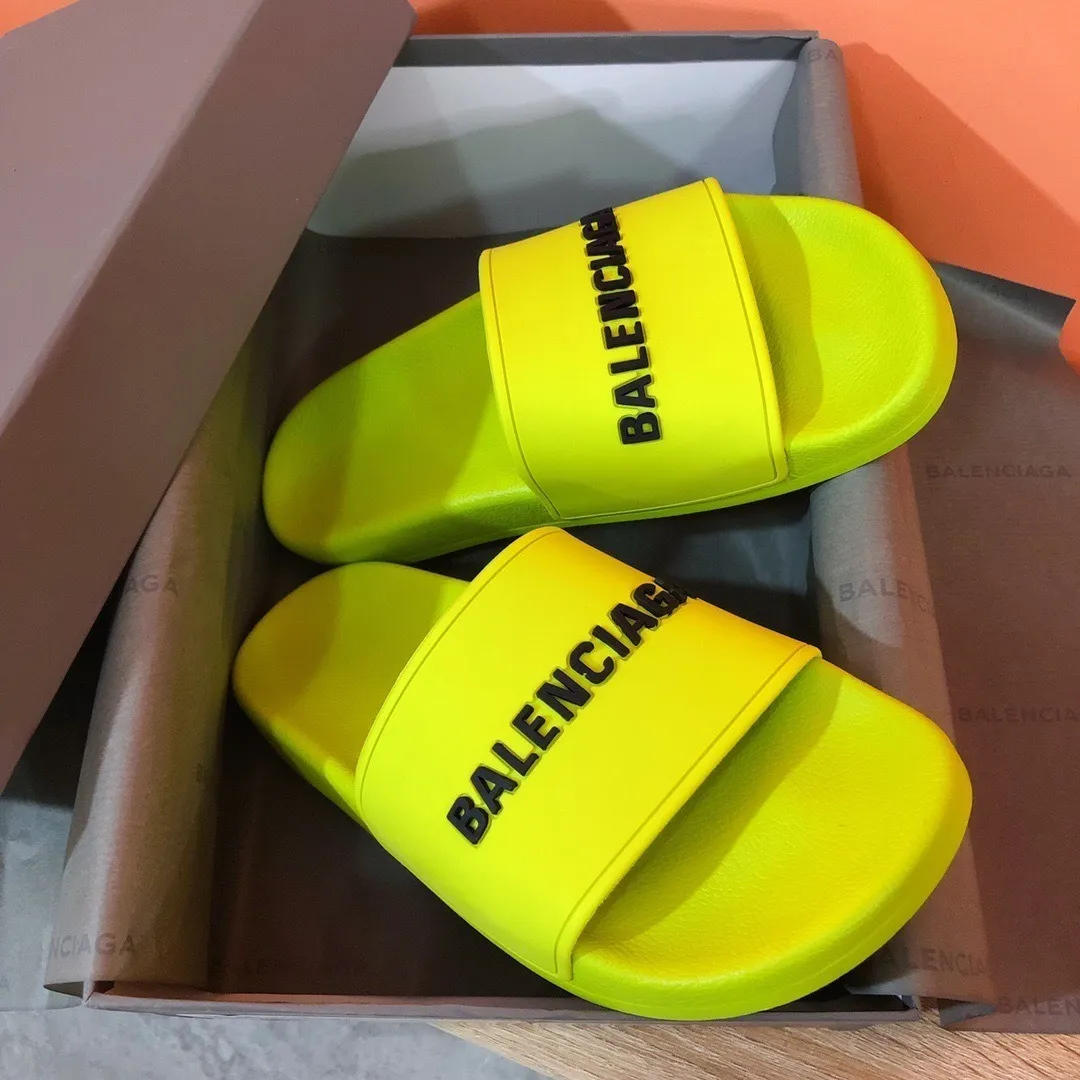 Balenciaga Pool Slides Neon Geel - Image 5