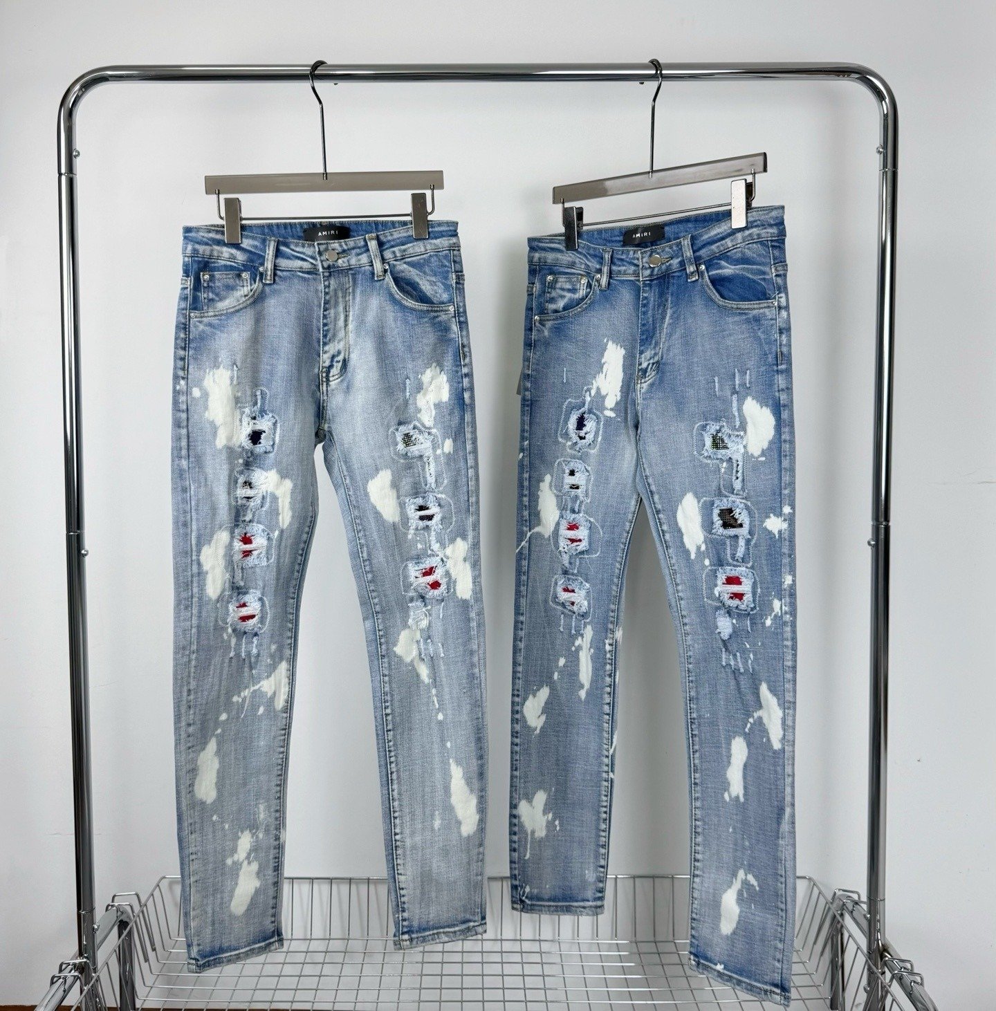 AMIRI MX1 Bleached Distressed Jeans 1 - Image 11