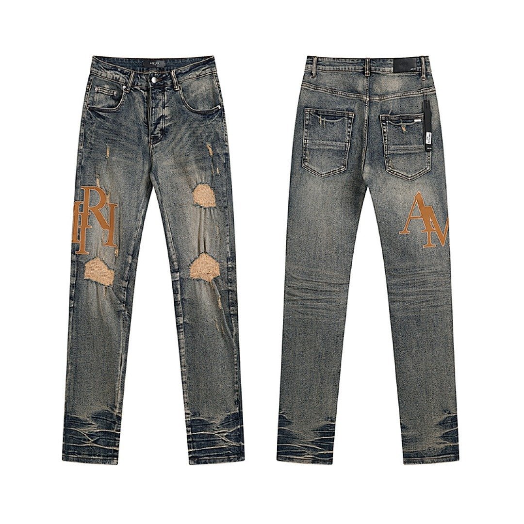 Amiri Staggered Logo Jeans 19 - Image 2