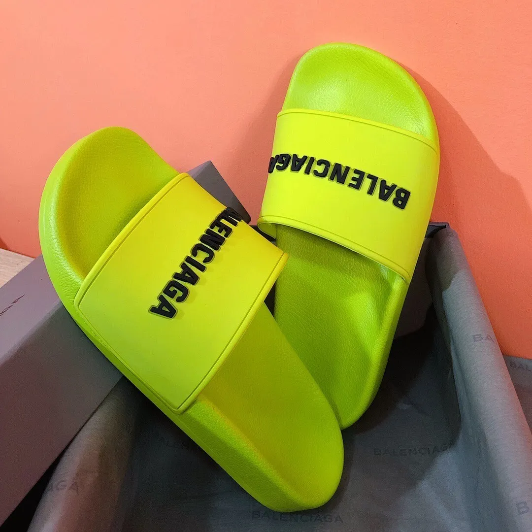 Balenciaga Pool Slides Neon Geel - Image 6