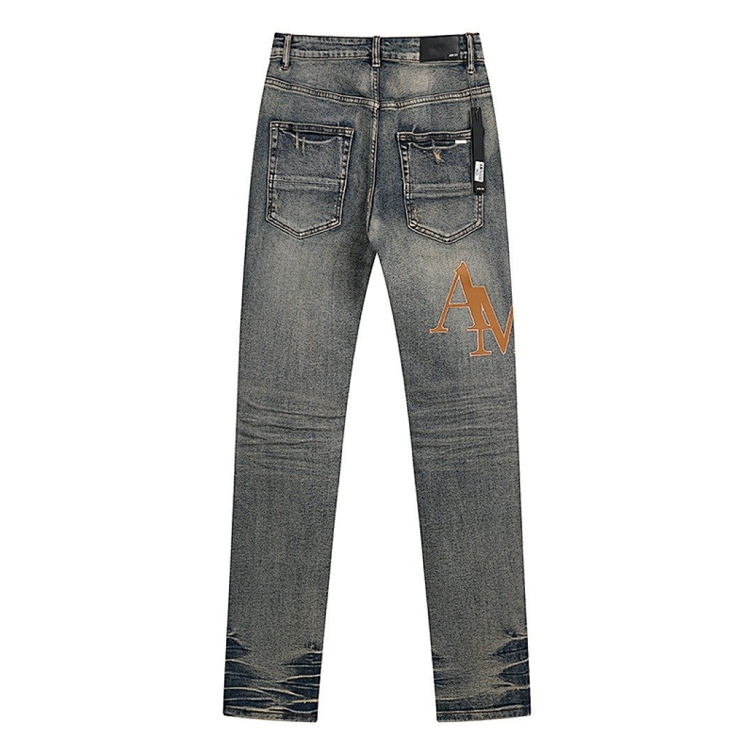 Amiri Staggered Logo Jeans 19 - Image 3