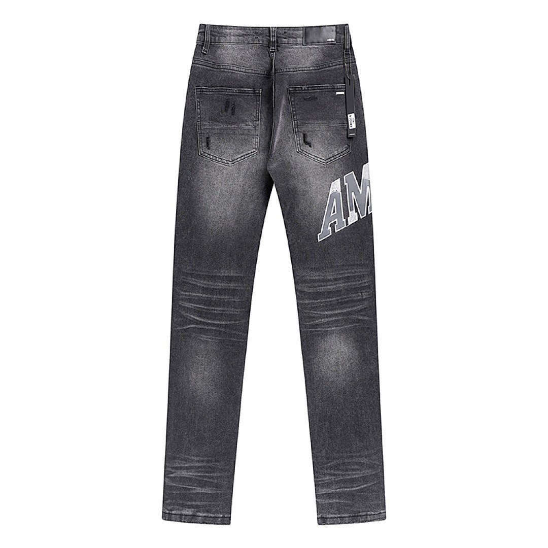 Amiri Varsity Logo Jeans 10 - Image 4