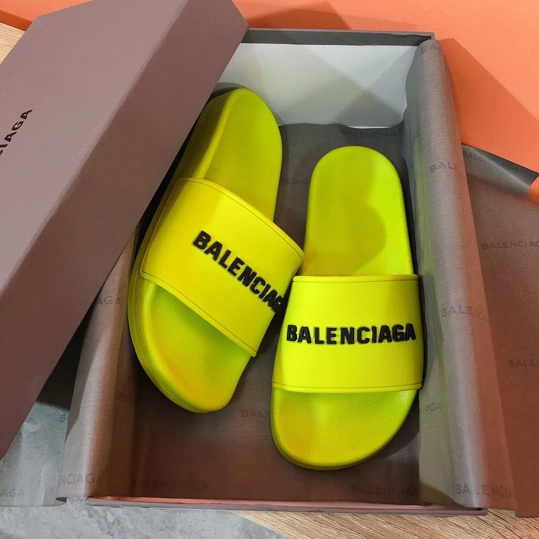 Balenciaga Pool Slides Neon Geel - Image 8