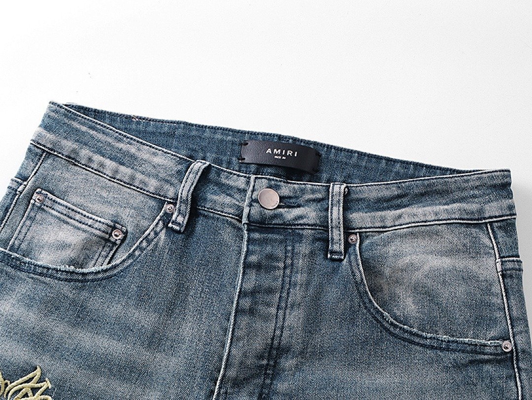 Amiri Crystal Cross Patch Jeans 13 - Image 6