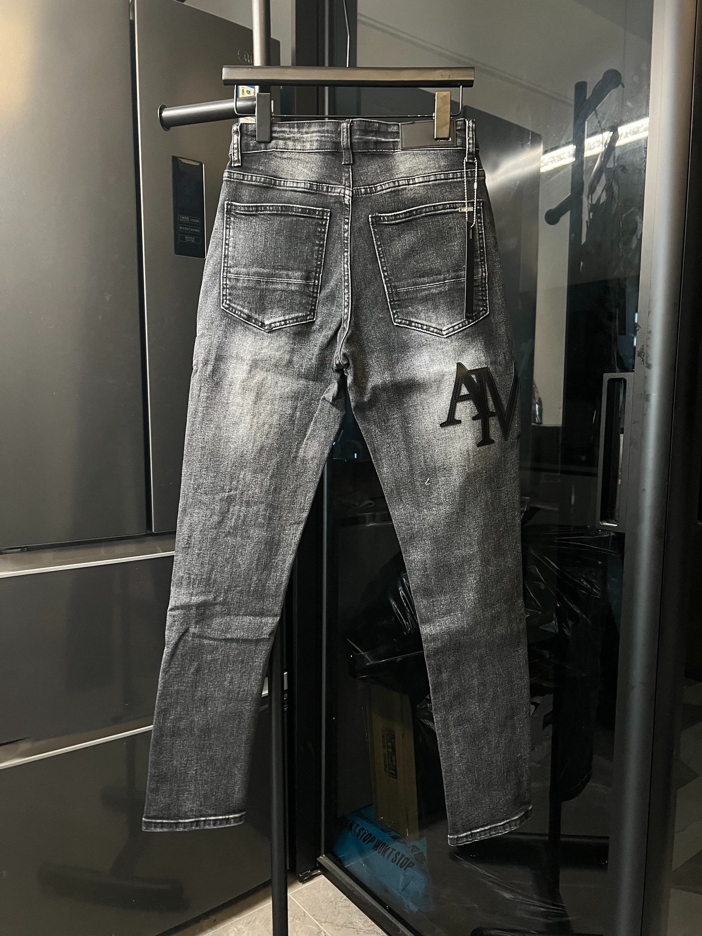 AMIRI Distressed Logo Jeans - Image 2
